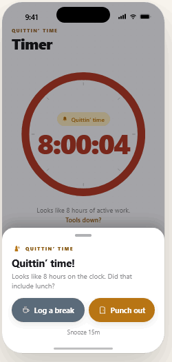 The quittin' time nag